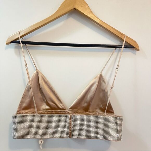 NWOT MESHKI Ilona Dimond Bralette in Nude Size M - Picture 7 of 8